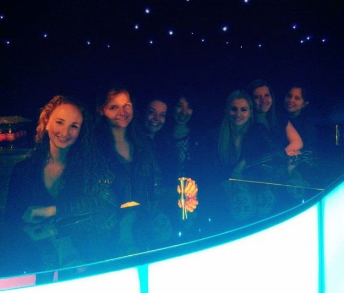 Galz galz galz working at Hilda's Venetian Ball