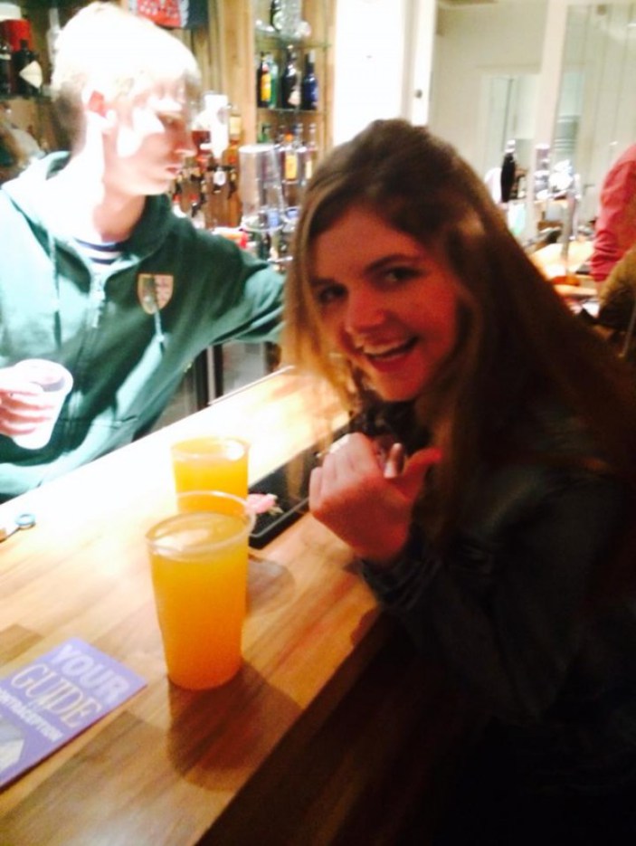 Dreedily helping myself to two cocktails, despite having no prospects as a woman in business