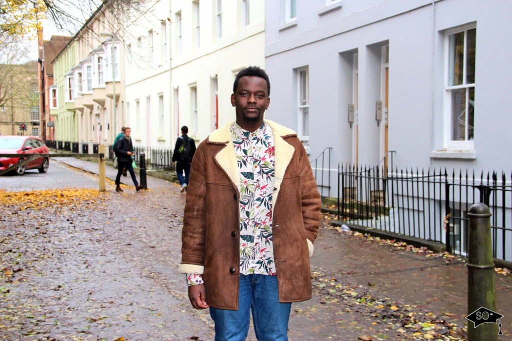 Jungle flower corduroy shirt, check