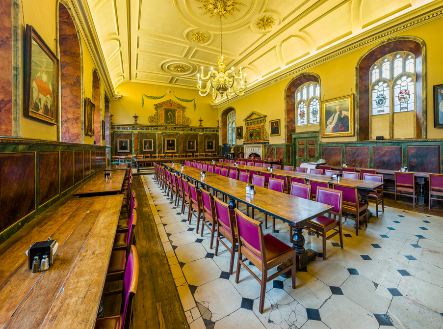 Trinity's dining hall