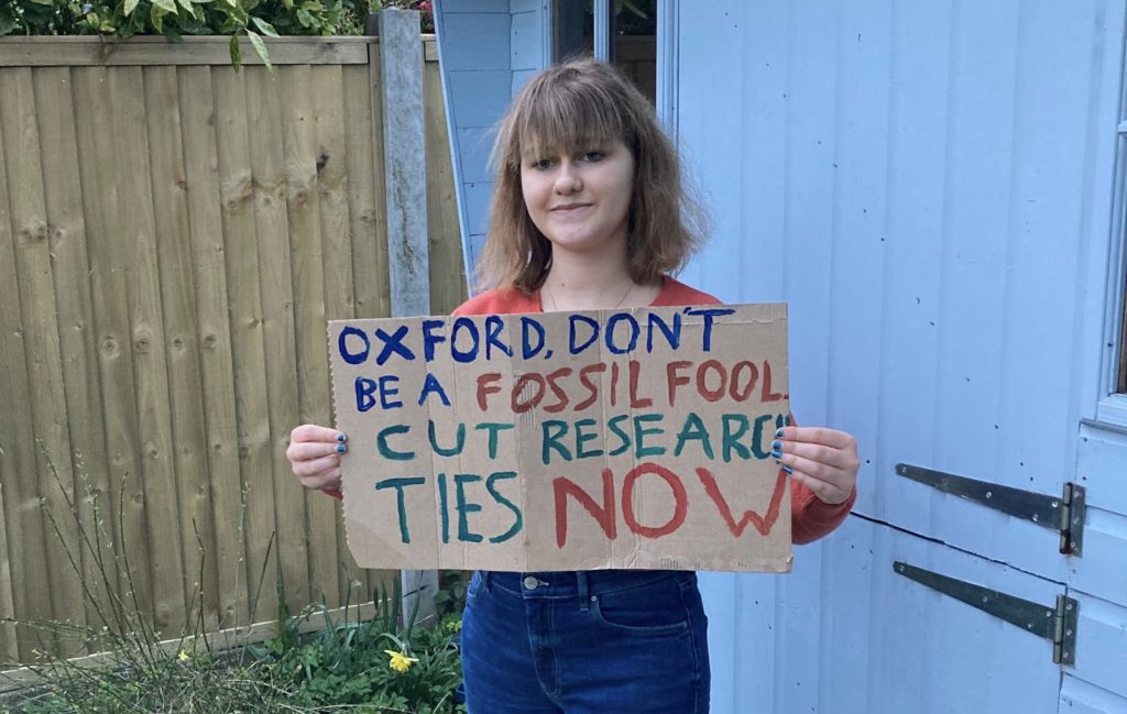 Oxford University Vice Chancellor fossil fuels