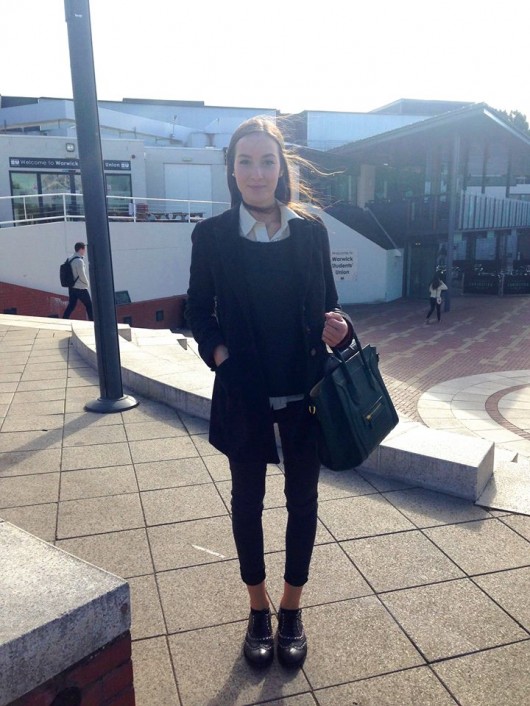 warwick spotted girl in black