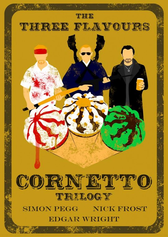 This innovative Cornetto poster could the attention of Edgar Wright.