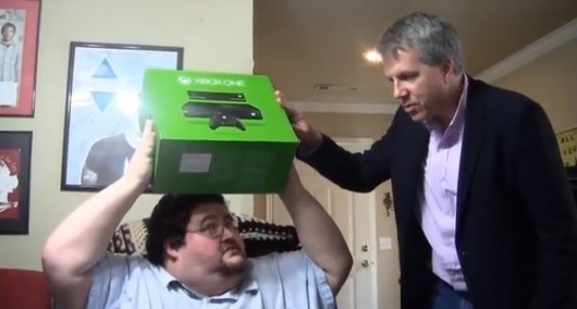 Don't become this guy! A games console can't give you the same satisfaction a girlfriend can!