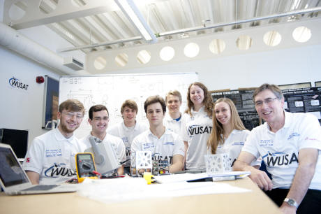 Up Ur-Anus! The very talented engineering students are preparing to launch a satellite 100km into space.