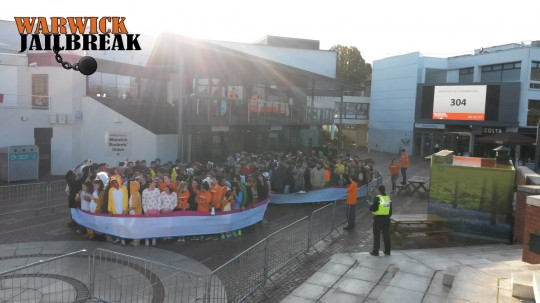 The jailbreakers smashed Birmingham's record by getting 316 people in a pair of undies.