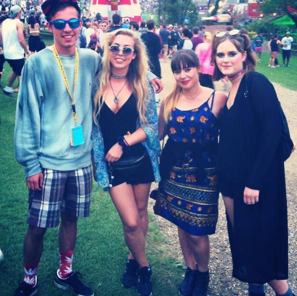 Kerry (second from left) in happier times