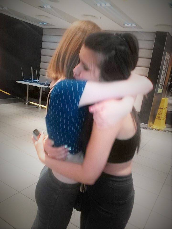 The 'please forgive me' hugs