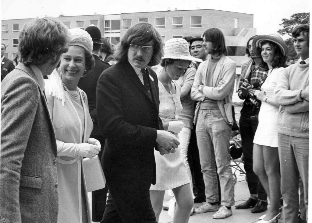 The Queen visited Warwick in 1970