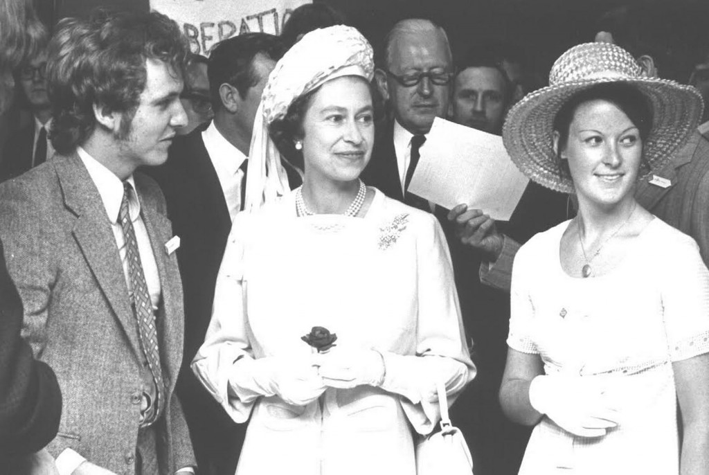 The Queen visited Warwick in 1970