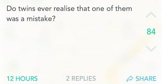 I guess I'd never thought about it in that way before, still not funny regardless
