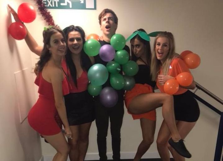 Image may contain: Team, Laughing, Face, Sphere, Balloon, Ball, Person, People, Human