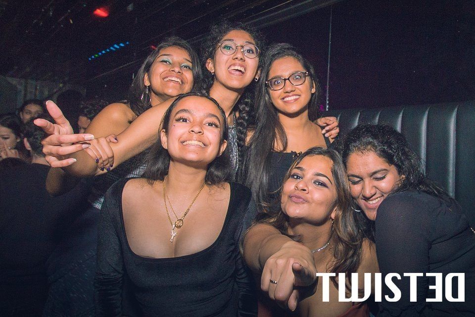 Image may contain: Disco, Night Life, Party, Accessory, Accessories, Glasses, Night Club, Club, Person, Human