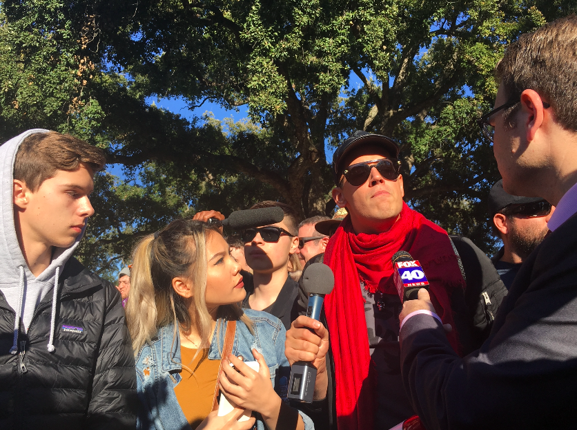 Milo Yiannopoulos speaks to Fox at UC Davis