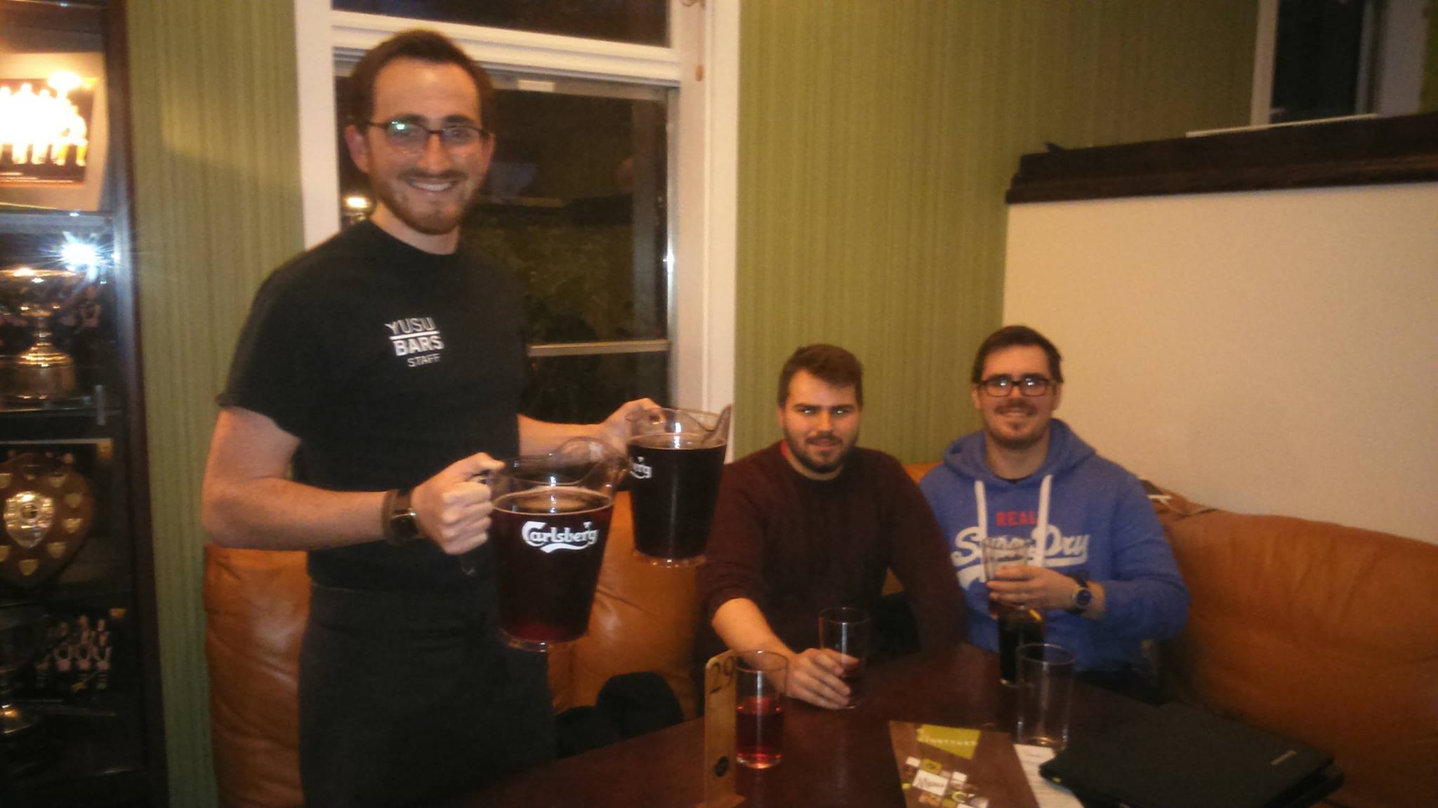 Credit YUSU Bars: Nathan (centre) and Dylan (right).