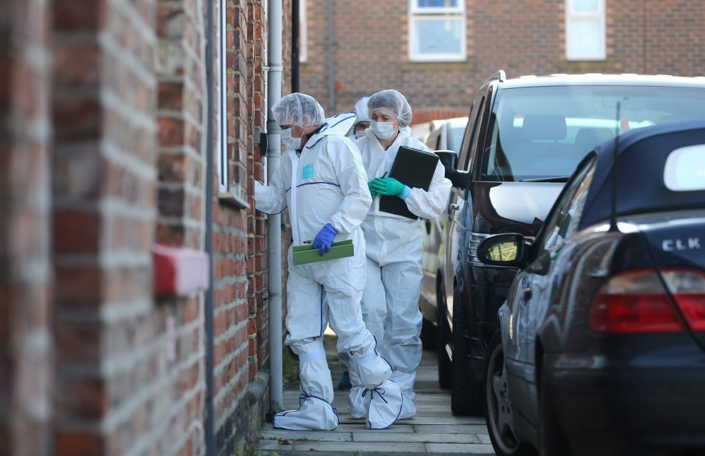 Police searching houses in York