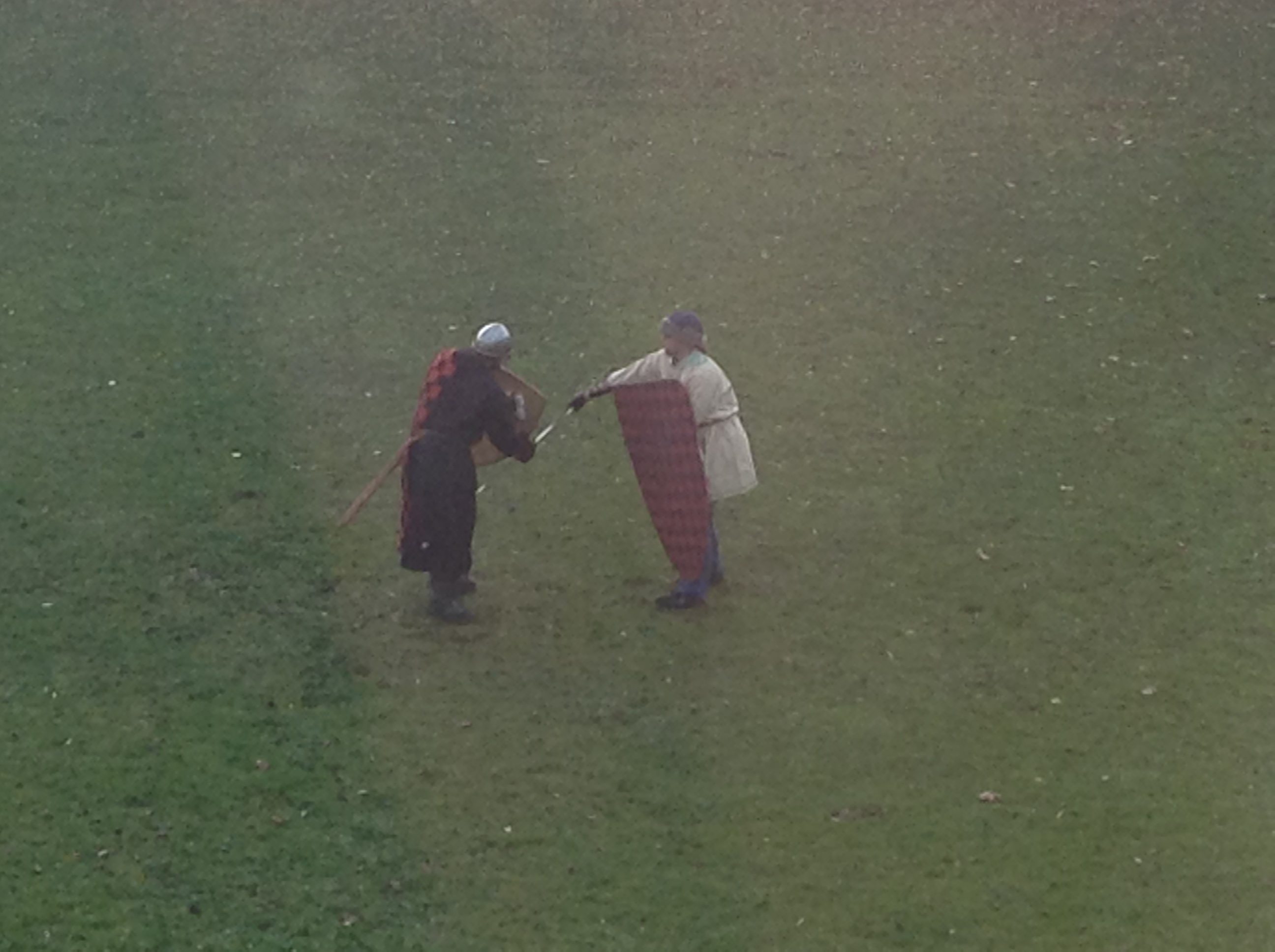 recreating ancient battles...