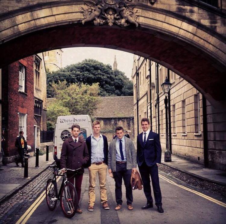 Callum, Far Left, Magdalen College Oxford