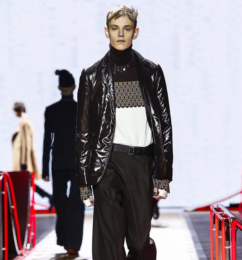 Gabe walking for Dior AW16 in Paris
