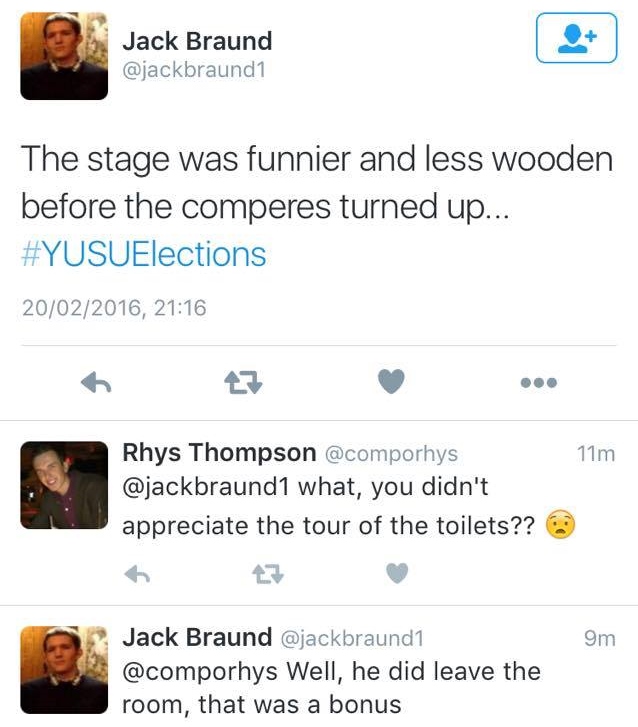 Primitive banter but still worth a chuckle
