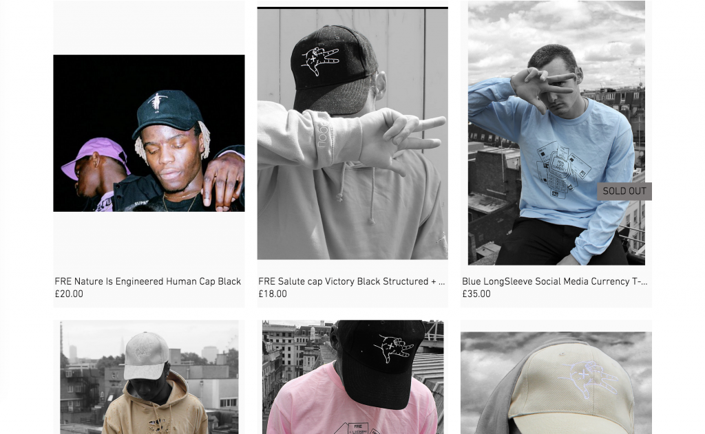 The official website: £18 for a cap