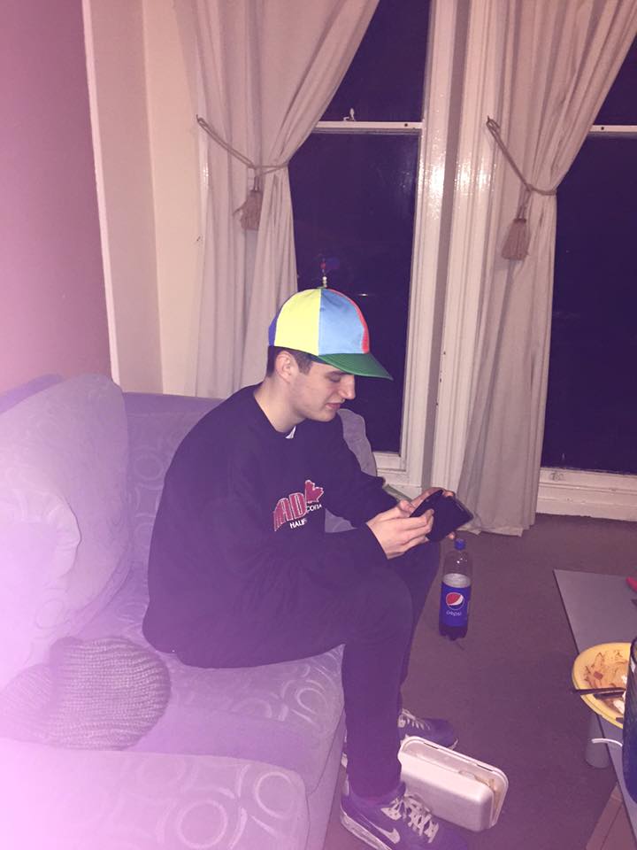 Does that hat have rotors on it?! MADMAN
