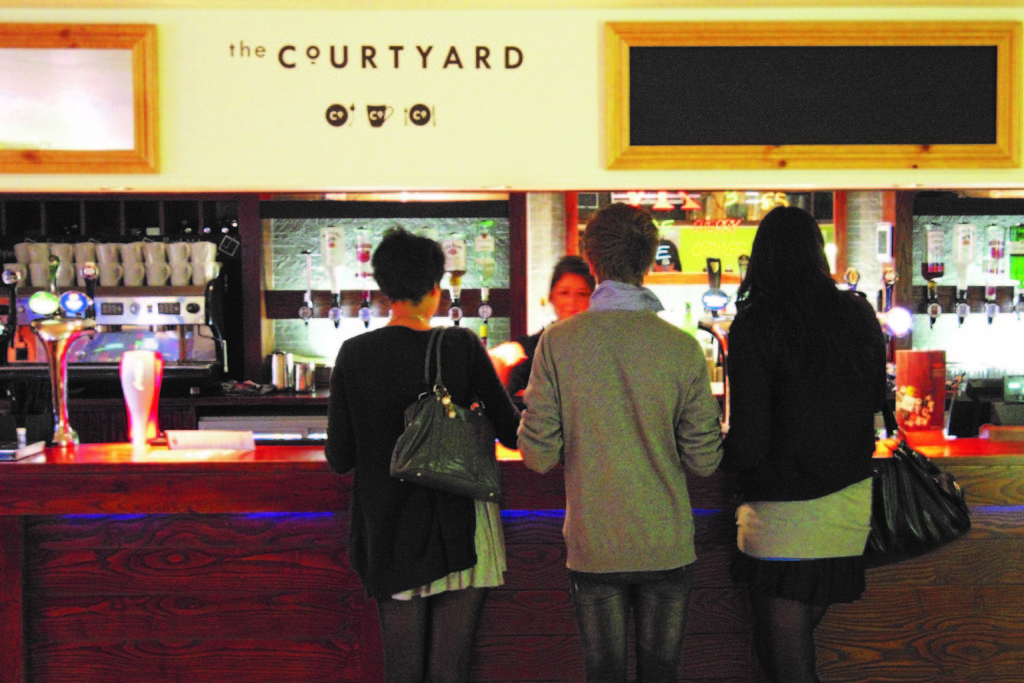 The one time Courtyard ever experienced proper bar service was recorded for posterity