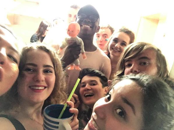 The freshers in the kitchen