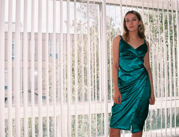 Handmade summer dress modelled by Matilda Hartley