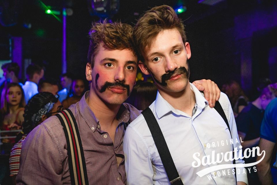 Image may contain: Night Club, Mustache, Club, Face, Person, Human