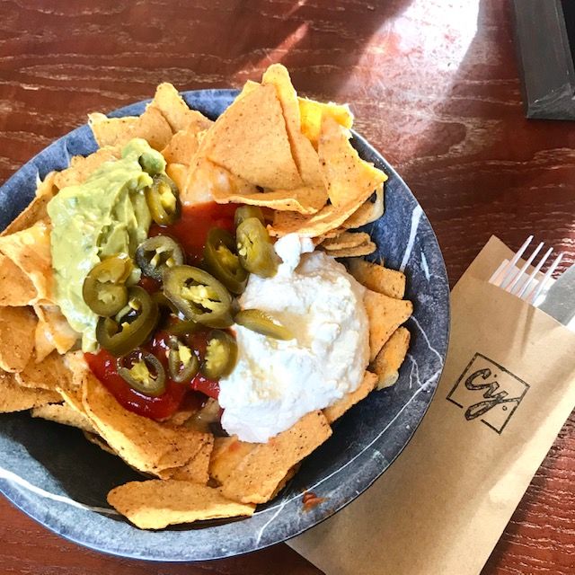 Image may contain: Hot Dog, Nachos, Food