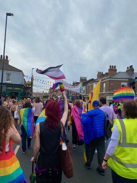 The parade in action