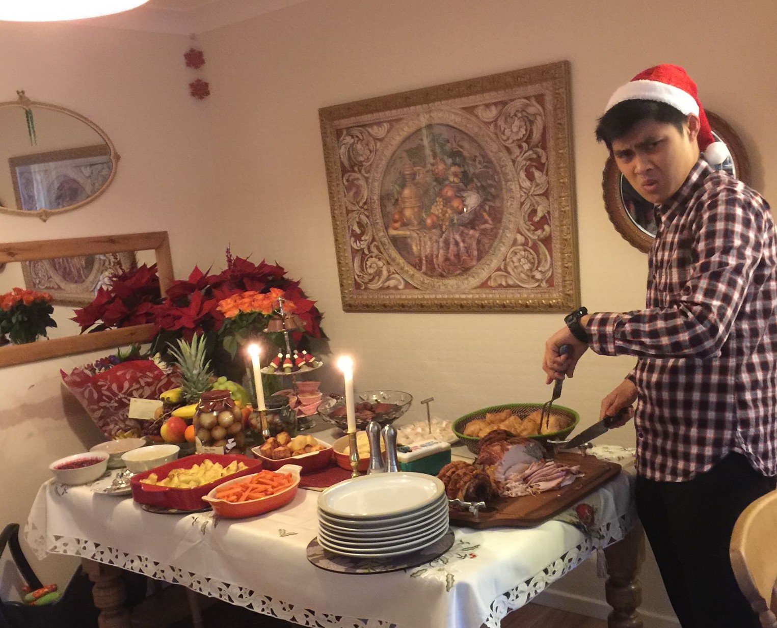 The face of a true roast master