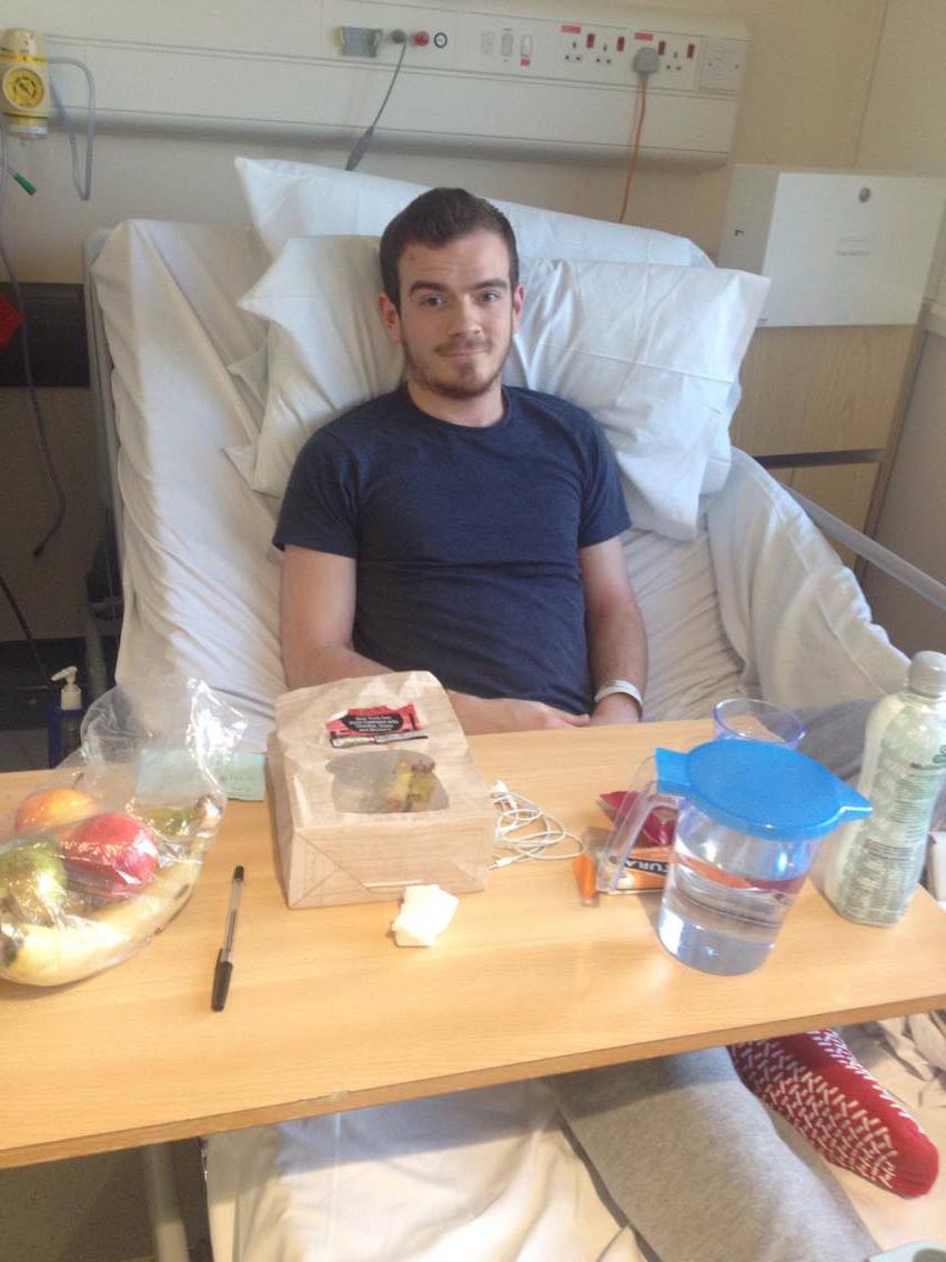 He is very grateful to those who saved his life last night!