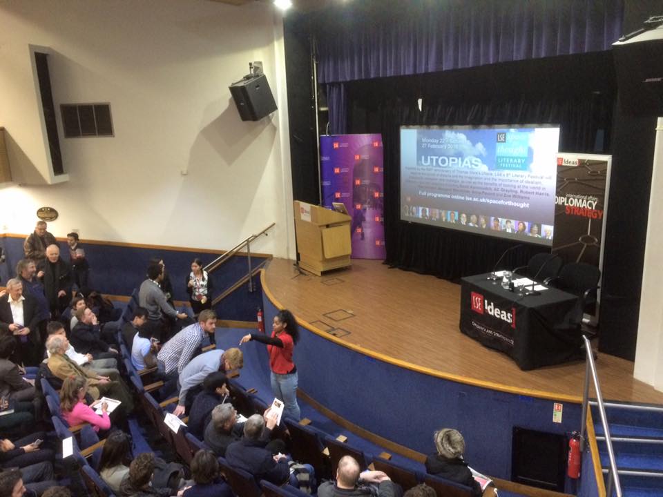 Sitting in on a public lecture given by Ian Morris at LSE.