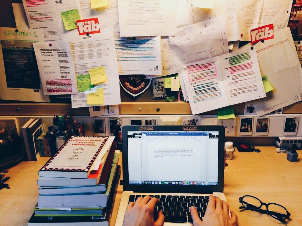 Plan your essay, even if it takes a crazy wall of clues.