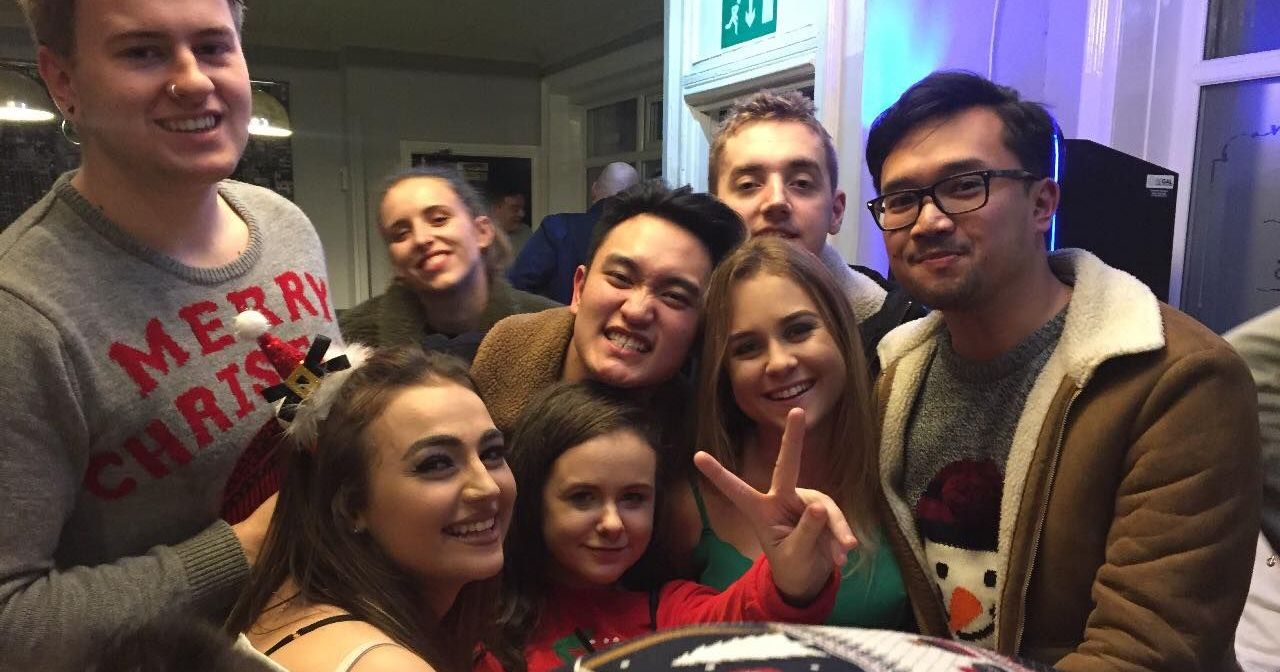 Image may contain: Indoors, Crowd, Girl, People, Woman, Laughing, Selfie, Photo, Photography, Portrait, Party, Female, Clothing, Apparel, Head, Glasses, Accessory, Accessories, Smile, Person, Face, Human