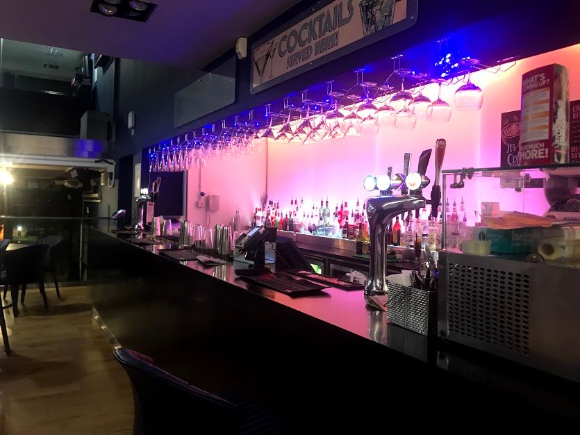 Image may contain: Night Club, Bar Counter, Club, Pub