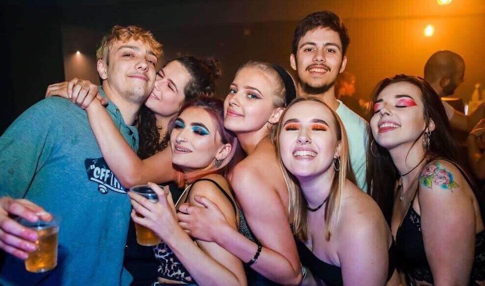 Image may contain: Glasses, Accessories, Accessory, Laughing, Club, Selfie, Female, Night Life, Head, Photo, Portrait, Photography, Smile, Party, Person, Face, Human