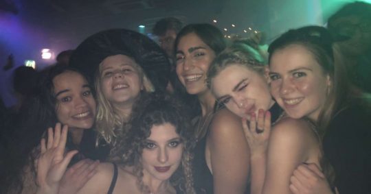 Image may contain: Female, Night Club, Selfie, Photo, Portrait, Photography, Club, Smile, Head, Night Life, Party, Person, Face, Human