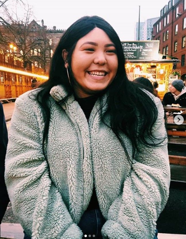 Image may contain: Cardigan, Girl, Woman, Accessory, Accessories, Glasses, Smile, Portrait, Photography, Photo, Vehicle, Transportation, Jacket, Coat, Sweater, Female, Face, Person, Human, Clothing, Apparel