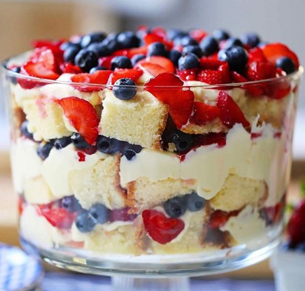 Image may contain: Fruit, Blueberry, Cake, Food, Birthday Cake, Dessert, Plant