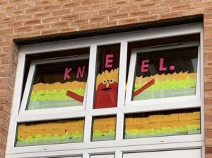 Furness Elmo Post-it art