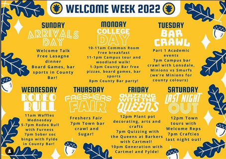 Lancaster University Freshers' Week
