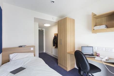 bland ... New Hall's interior