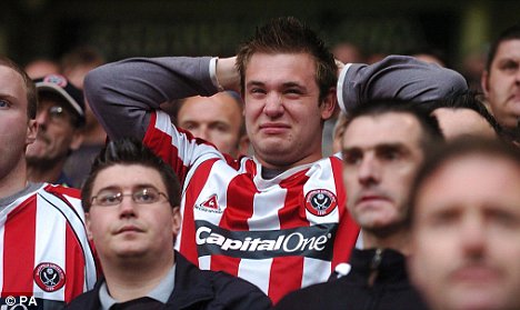 A regular enjoys his Bramall Lane 'experience'