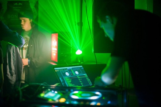 One of several DJs