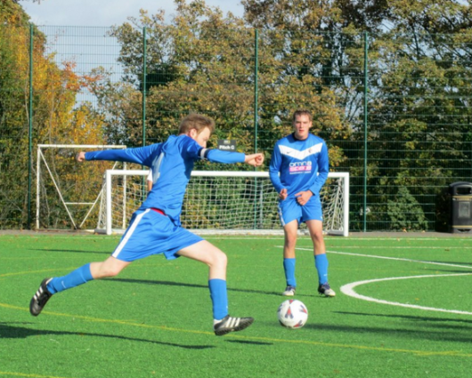 He's only gone and intercepted the wrong ball!