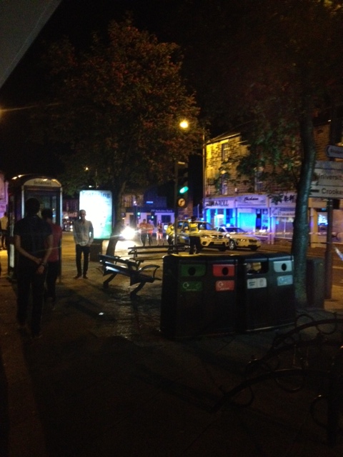 Police at the incident