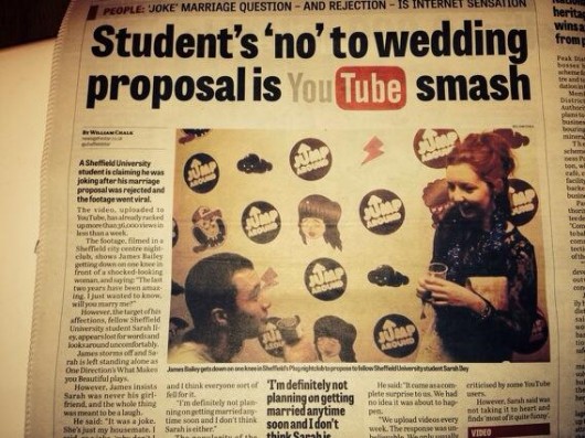 The viral video gained the attention of local newspapers.